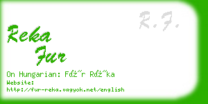 reka fur business card
